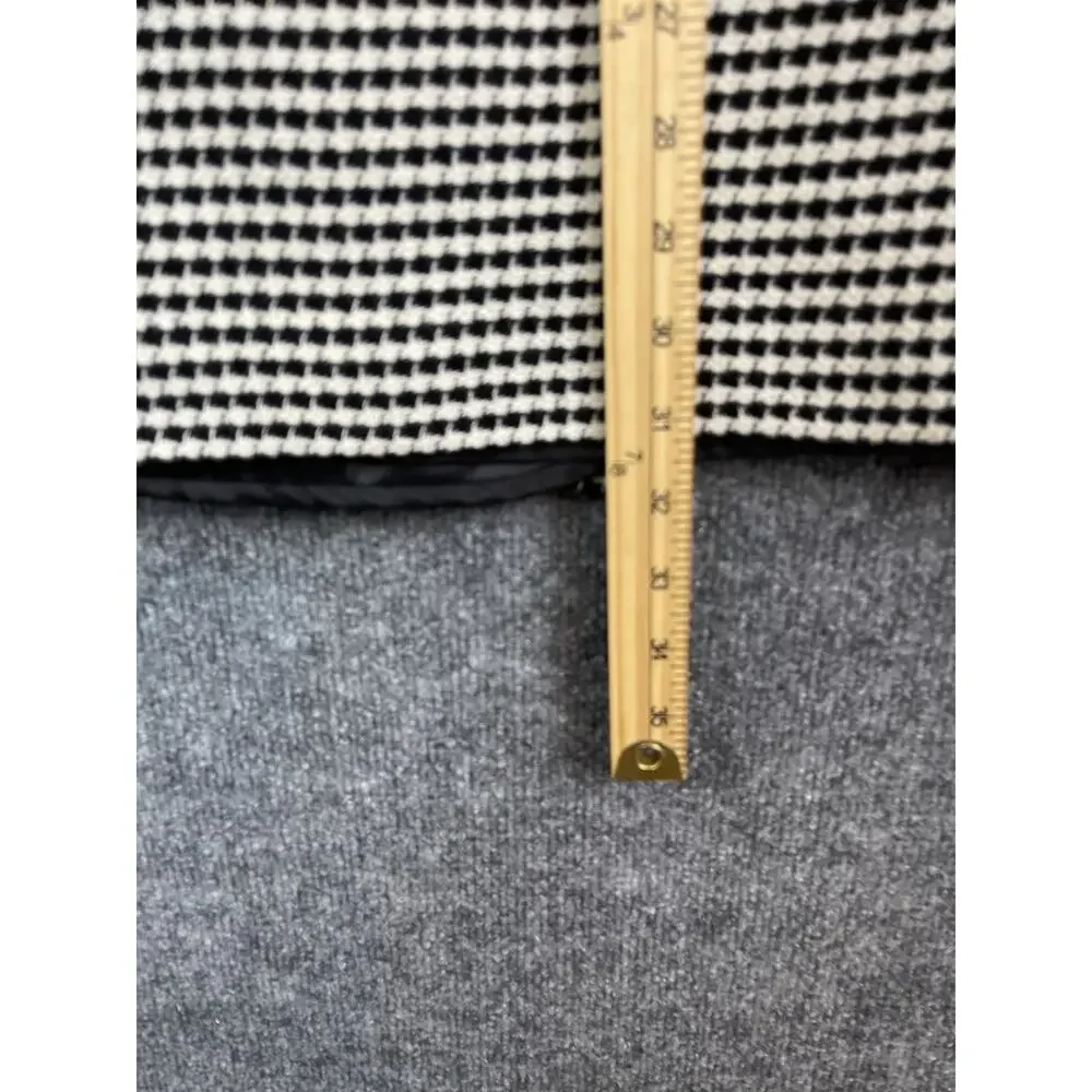 Mongo MNG Skirt‎ Women's Large Houndstooth Black White Long